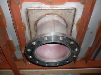 UTEC Ice Storage -Ice water outlet flange